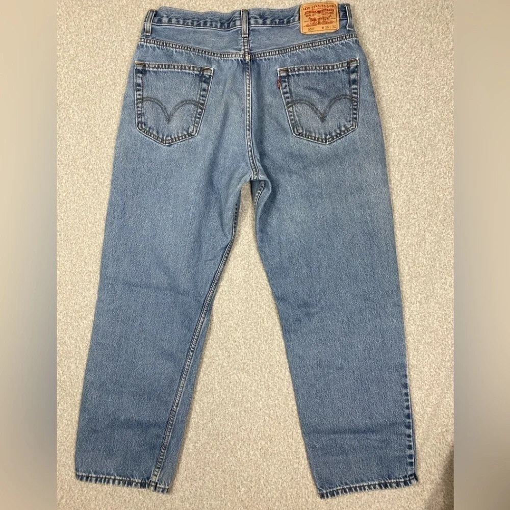 Levi’s 550 relaxed fit tapered leg 36x30 jeans cut date 2009 grunge cotton